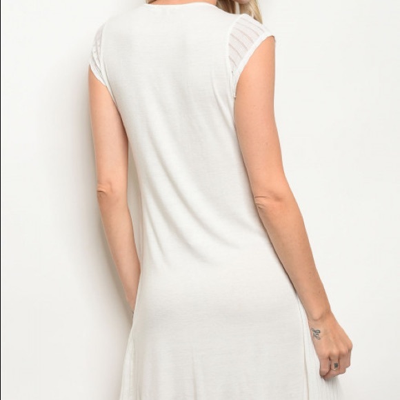 💕 Layered Front Tie Midi Dress - Picture 3 of 7